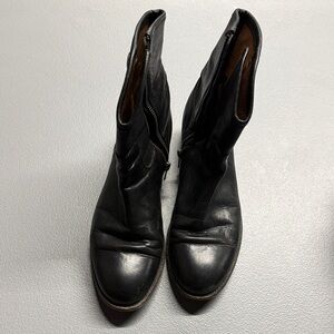 Black Leather Women's Boots
